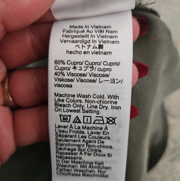 J. Crew Women's Green Amber Slip Dress In Cupro Blend In Cool Cypress 10 - Picture 10 of 11